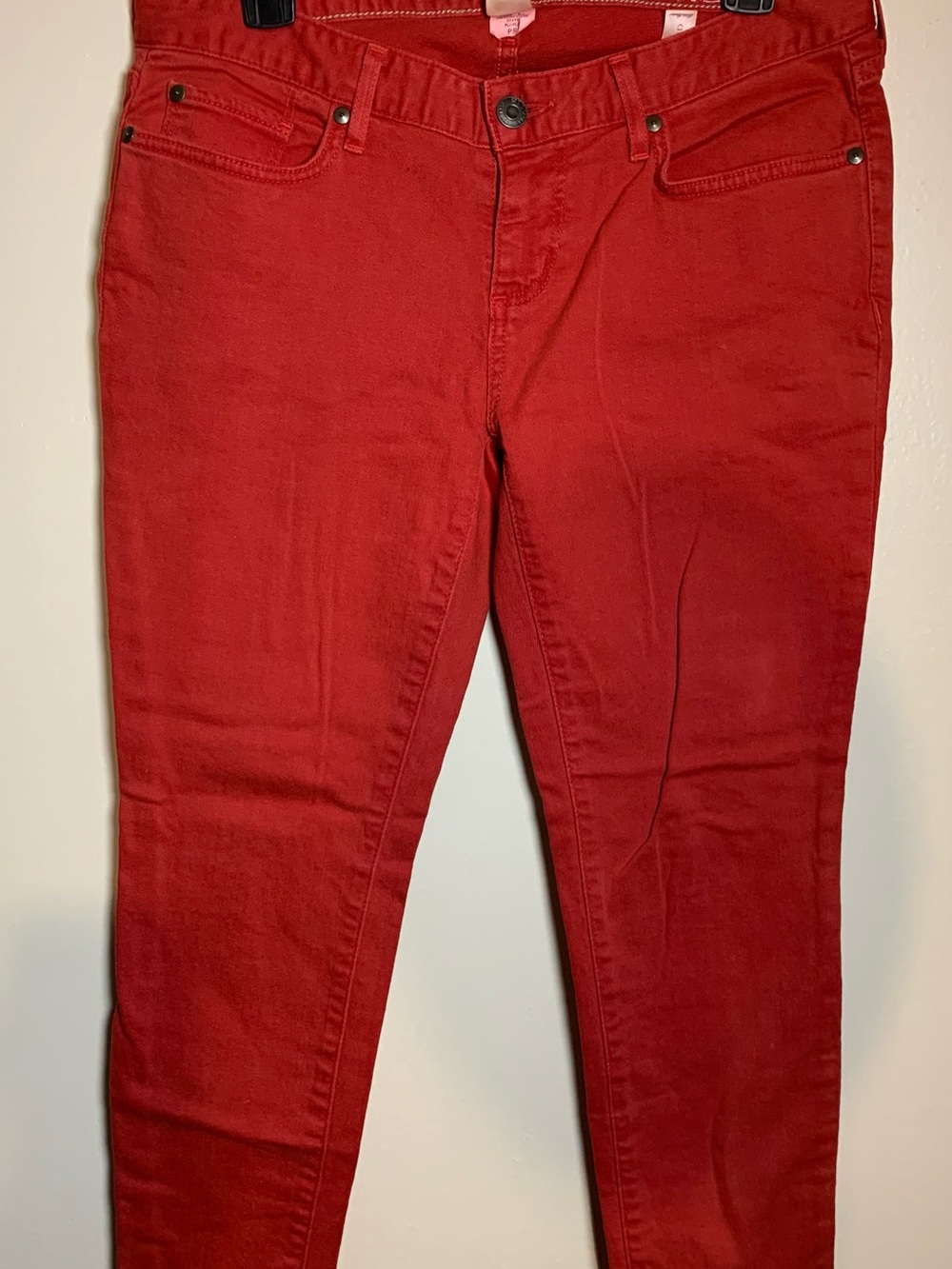 Redish orange Eddie Bauer Curvy High Rise Skinny Jeans Women’s Size P8